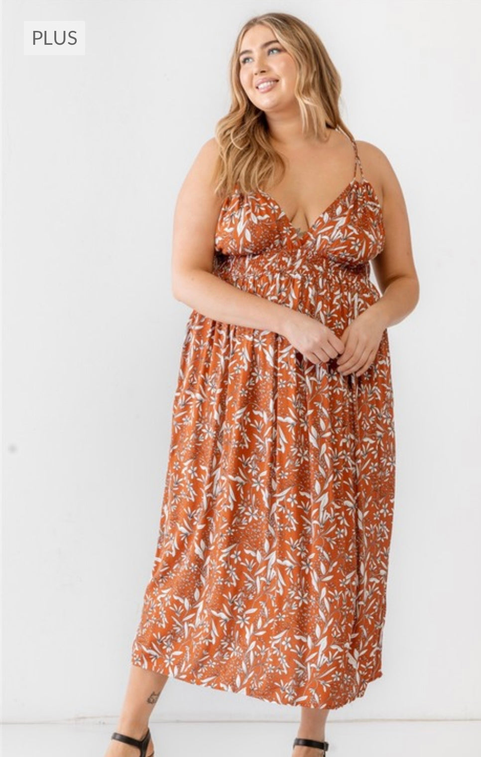 Rust Maxi Dress Plus Size