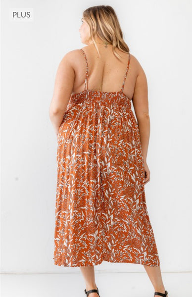 Rust Maxi Dress Plus Size