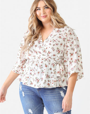 Plus Size Floral Top