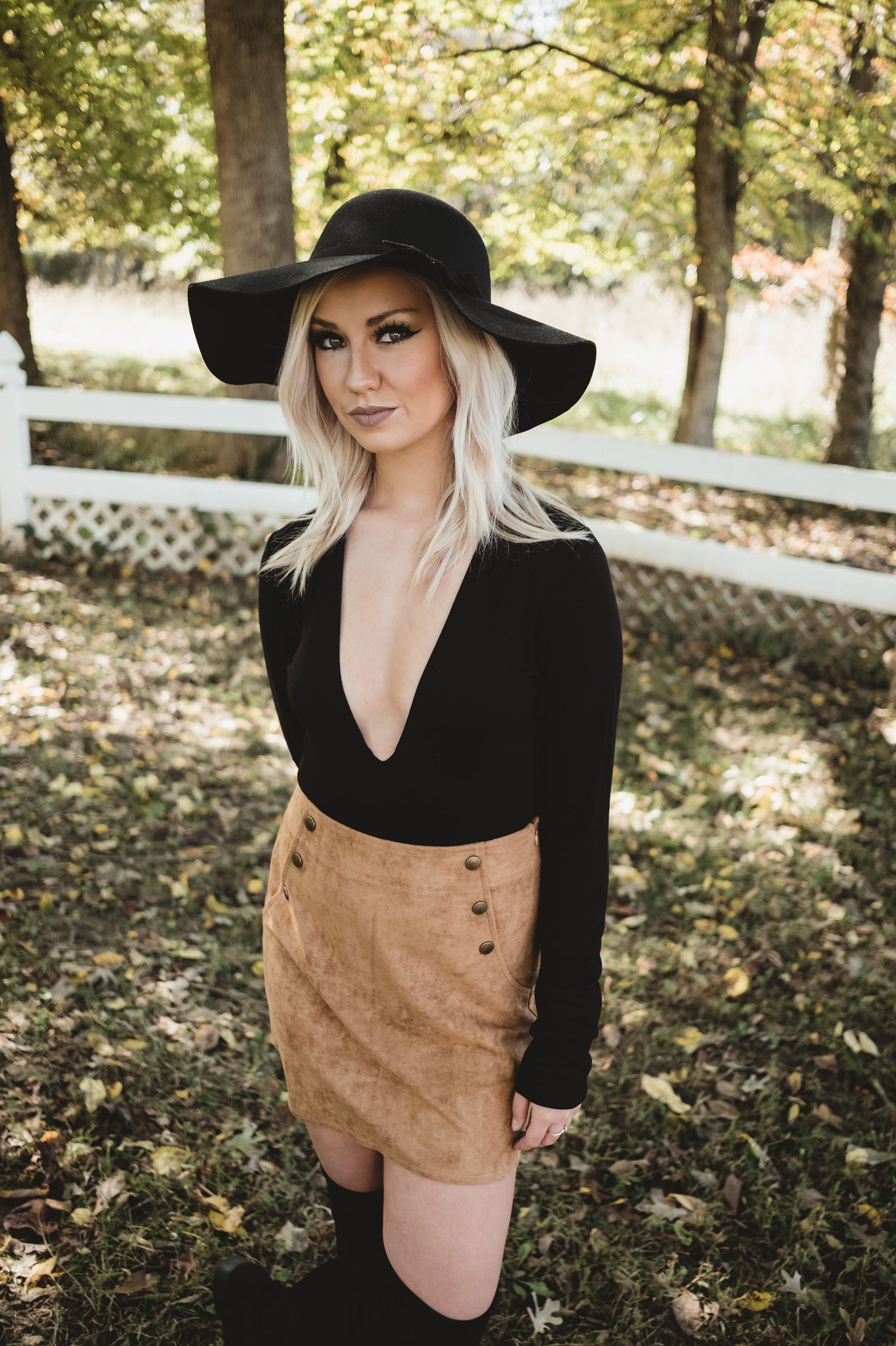 Shiloh suede skirt