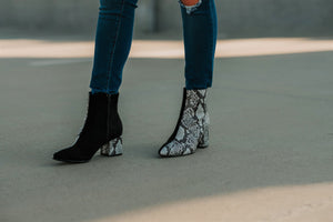 Kimberly Booties Snakeskin