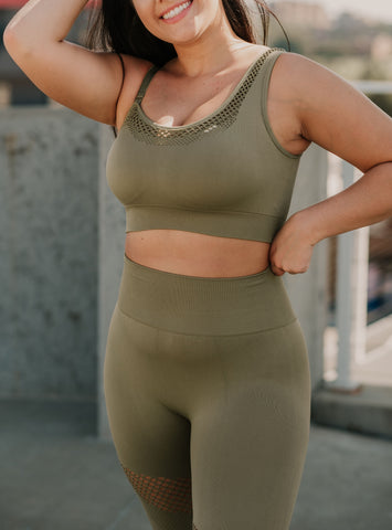 Auden Activewear Bra -OLIVE
