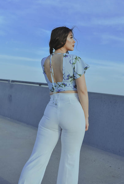 Sitting Poolside Floral TOP