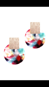 Watercolor earring