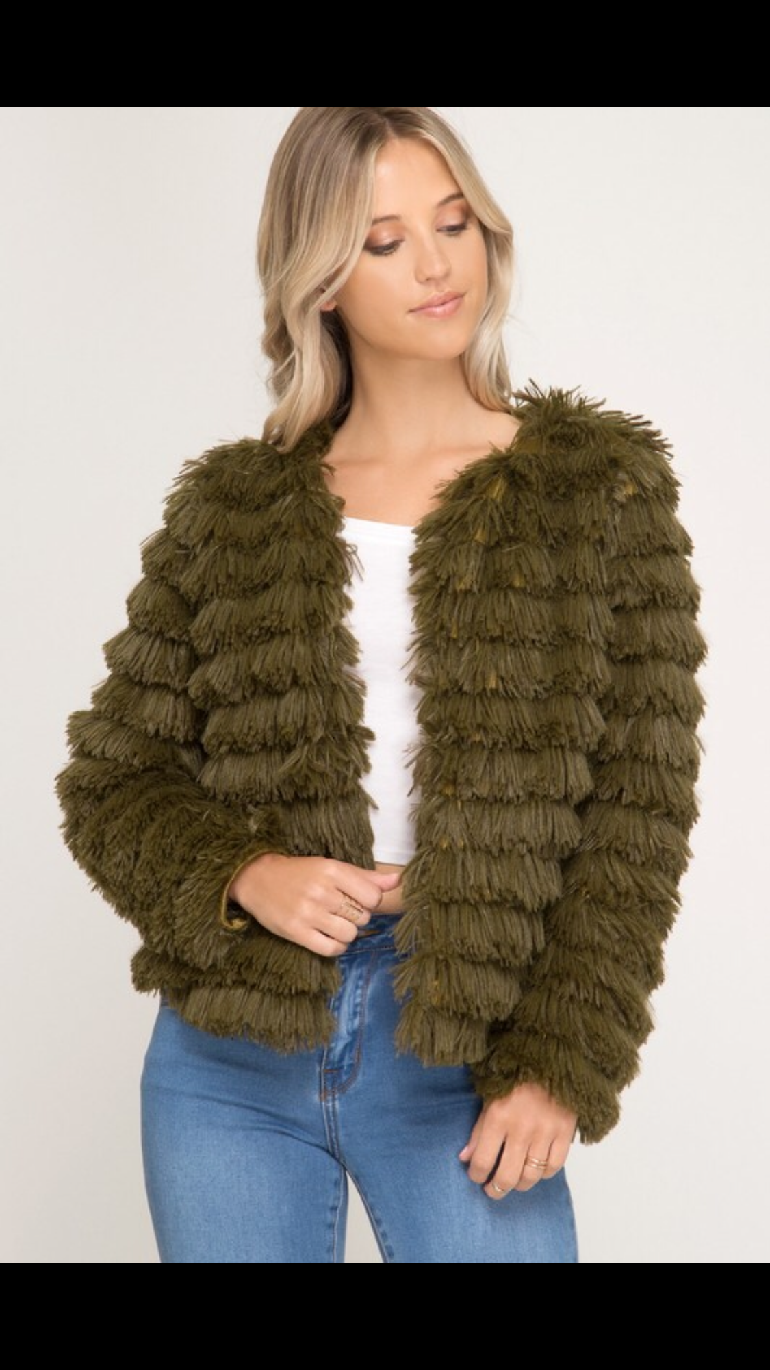 Just Fur show faux fur jacket