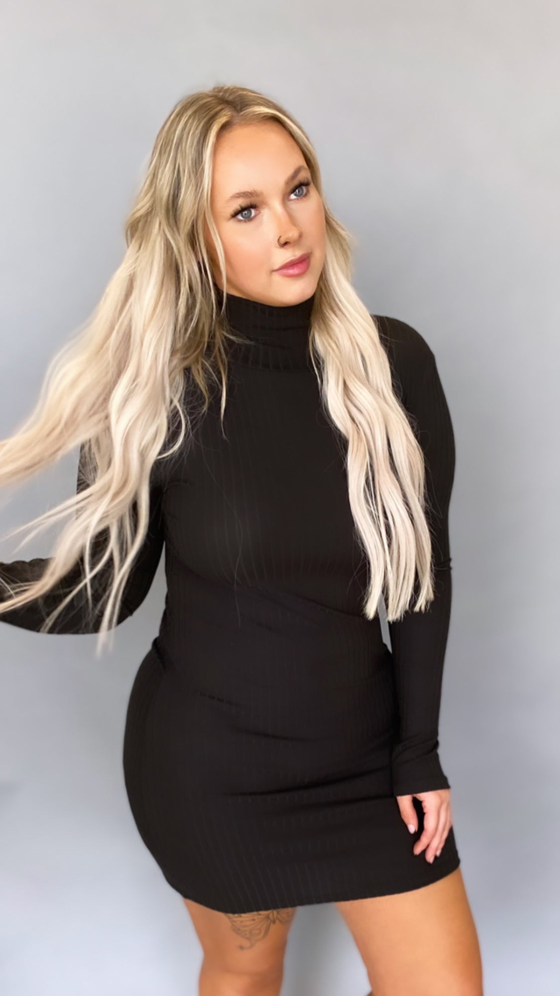 Tia Ribbed Mini Dress