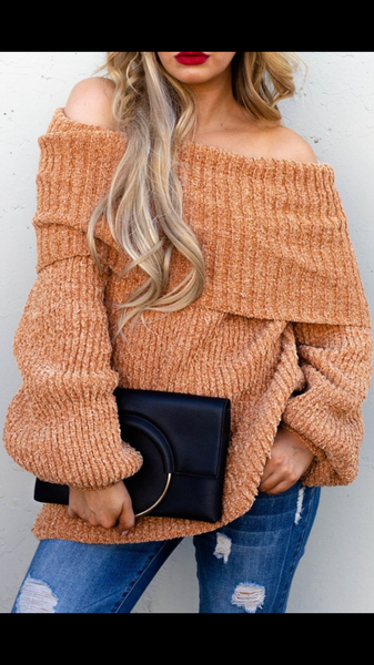 salmon sweater