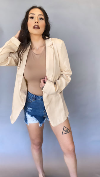 Amerie Nude Blazer