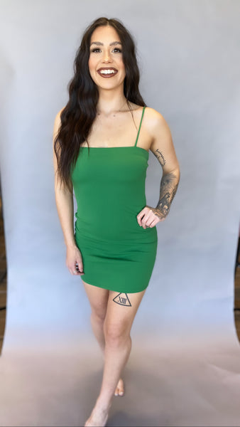 Alanna Kelly Green Mini Dress