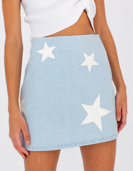 Stardust Denim Skirt