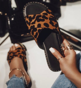Leopard sandal