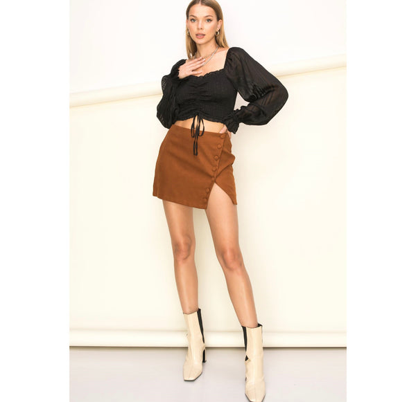 Hold On To Fall Mini Skirt