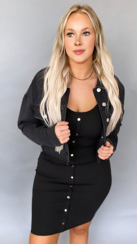 Benji Black Denim Jacket