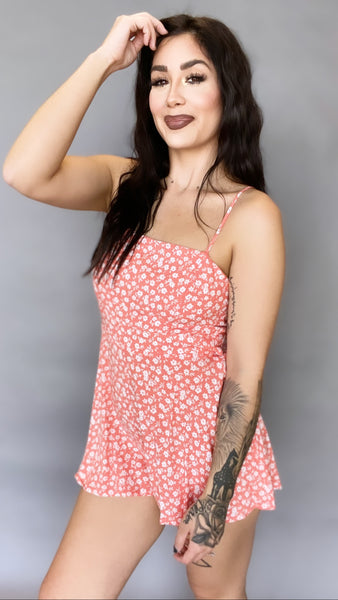 Fletcher Romper -CORAL