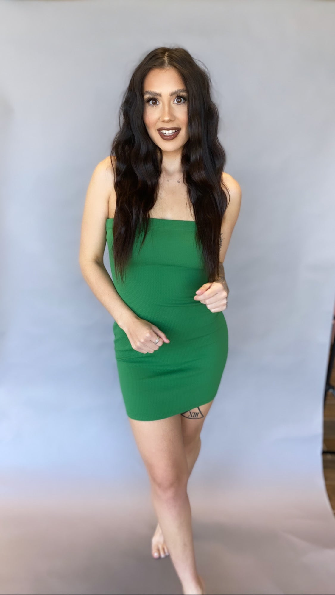 Alanna Kelly Green Mini Dress Alanna Kelly Green Mini Dress