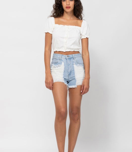 Out of Bounds Denim Shorts