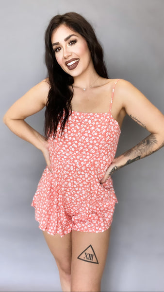 Fletcher Romper -CORAL