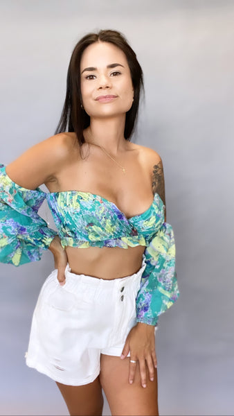 St. Thomas Multicolor Crop Top
