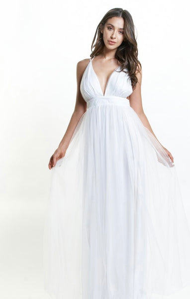 The Hamptons Maxi Dress - WHITE
