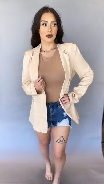 Amerie Nude Blazer