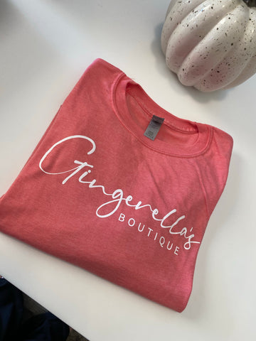 Heather Coral Gingerella tee