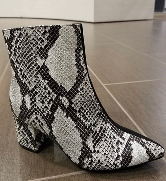 Kimberly Booties Snakeskin