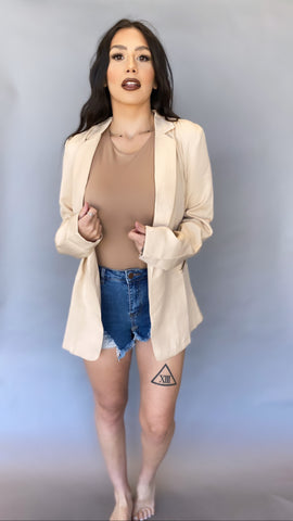 Amerie Nude Blazer