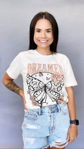 Butterfly Dreamer Graphic Tee Boyfriend Fit