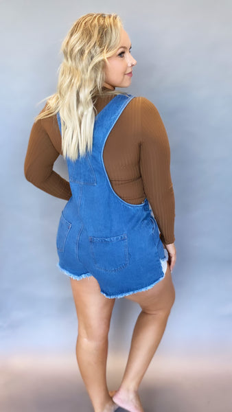 Ava Short Overalls
