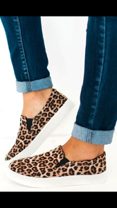 Leopard loafers