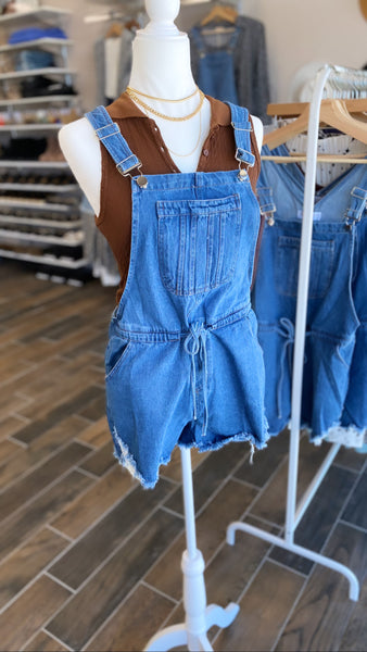 Ava Short Overalls