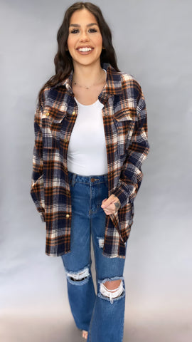 Cassandra Shacket NAVY