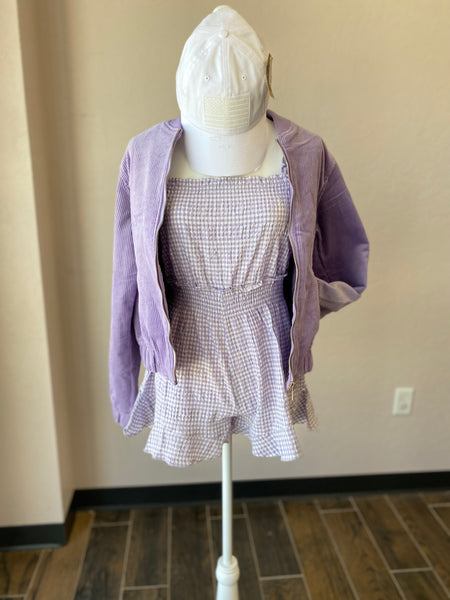 Adelaide Corduroy Jacket -LILAC