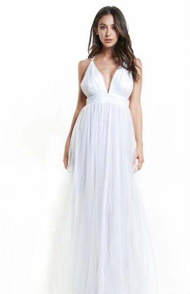 The Hamptons Maxi Dress - WHITE